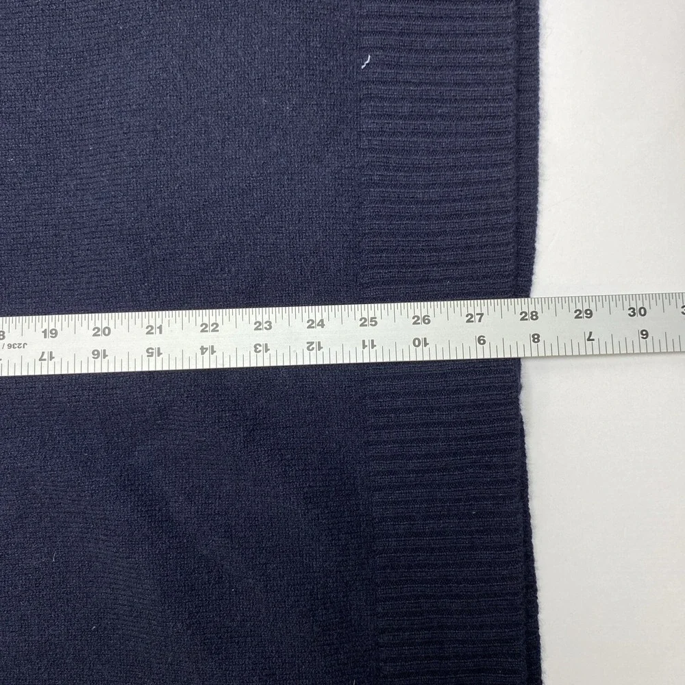 J Crew Lambswool Button Sweater Vest Mens XL Navy Blue Preppy Casual Grandpacore